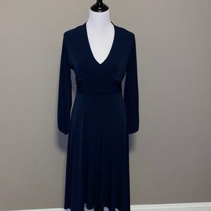 Moda International Navy Blue Dress